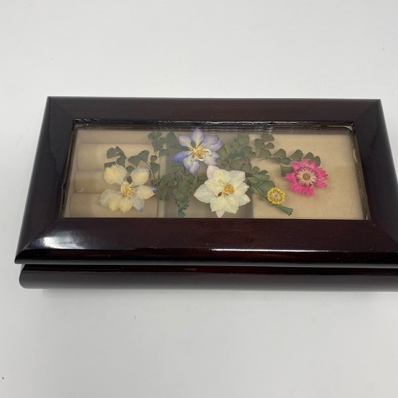 Floral Windup Musical Jewelry Box - Picture 2 of 11